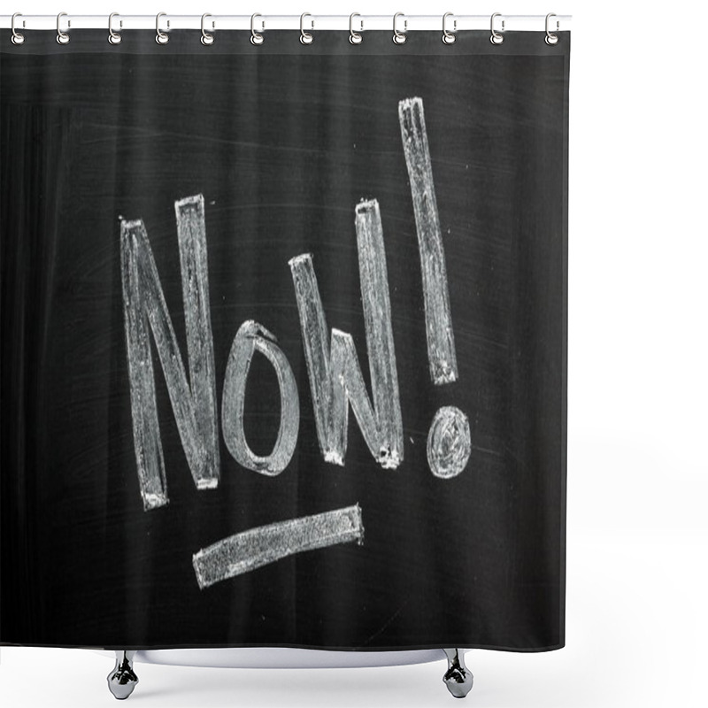 Personality  Now! On A Blackboard Shower Curtains