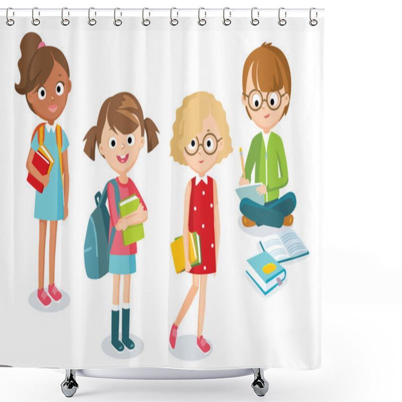 Personality  Teenage Girls And Boys Set Shower Curtains