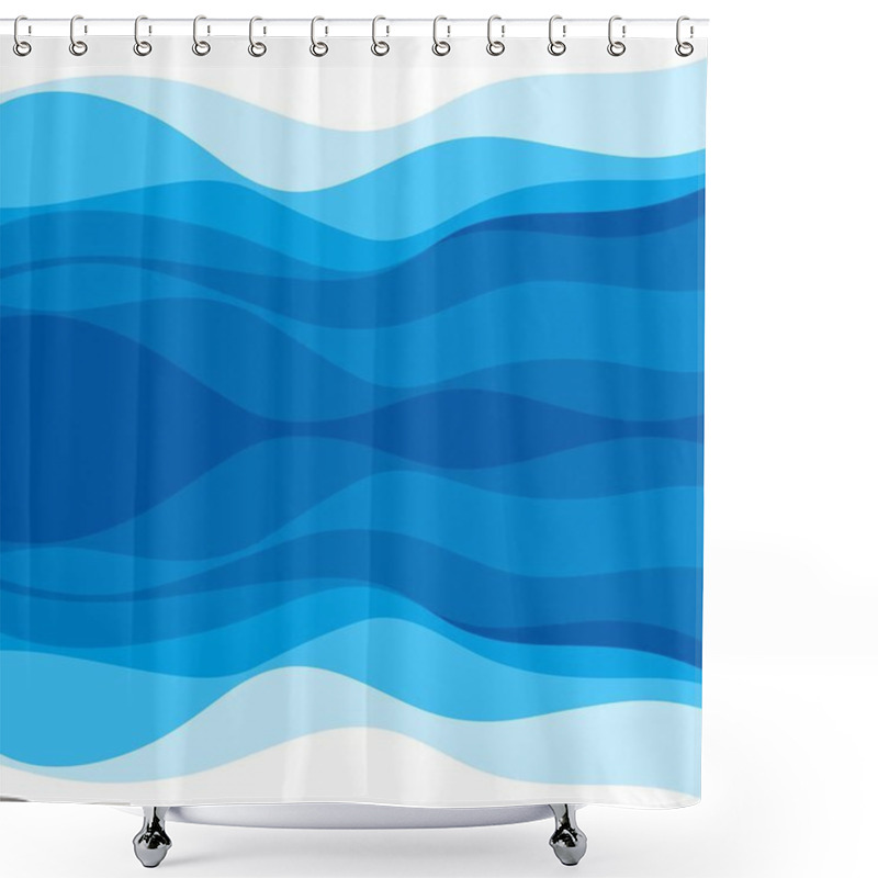 Personality  Abstract Water Wave Design Background Shower Curtains