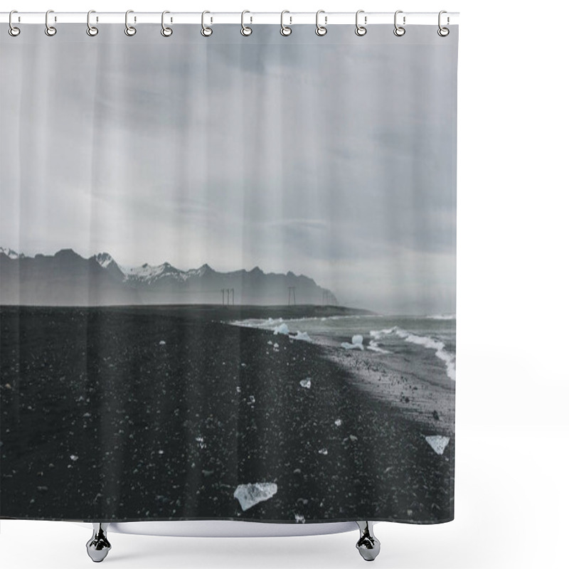 Personality  Black Shower Curtains