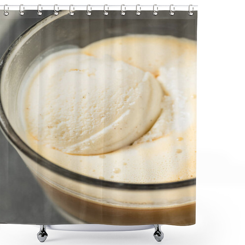 Personality  Homemade Affogato Coffee Ice Cream Ready To Eat Shower Curtains