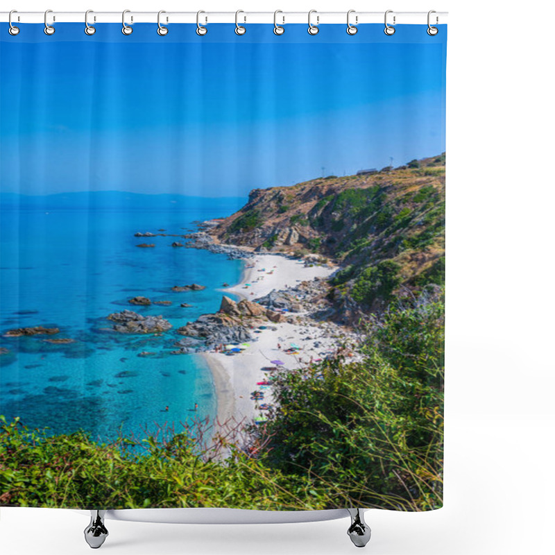 Personality  Marinella Di Zambrone - Paradise White Beach In Calabria At Beautiful Coast - Close To  Tropea - Travel Destination In Italy Shower Curtains