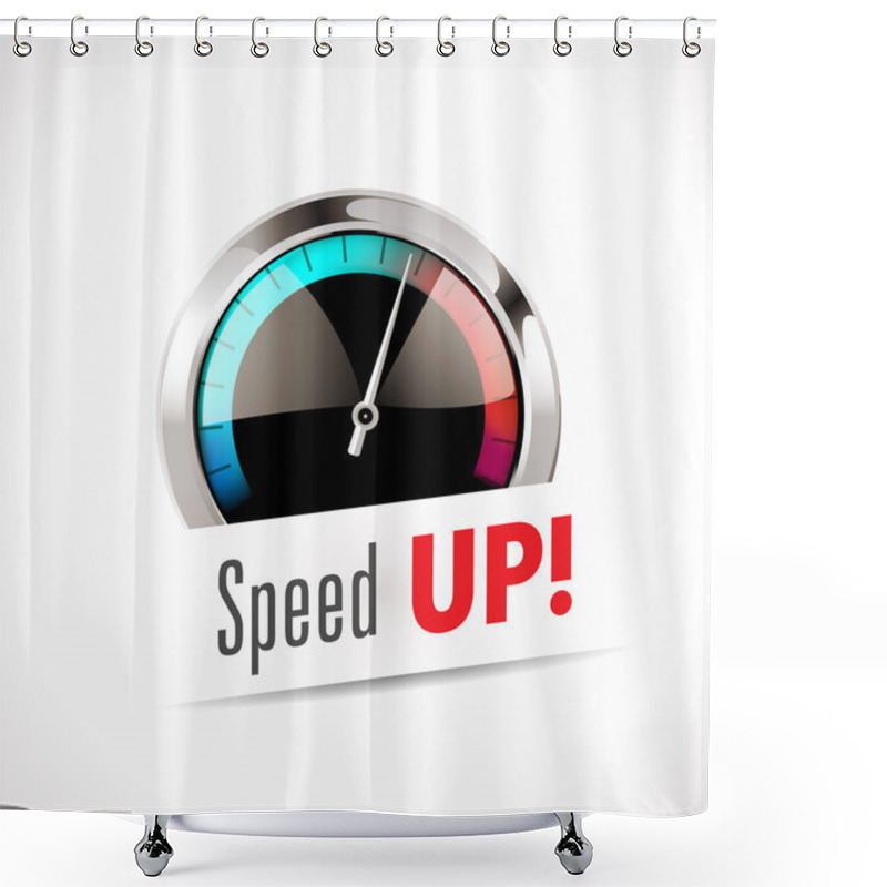 Personality  Speedometer - Speed Up Shower Curtains