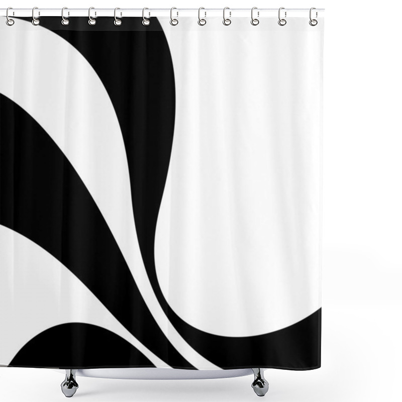 Personality  Swirly Vector Layout Shower Curtains