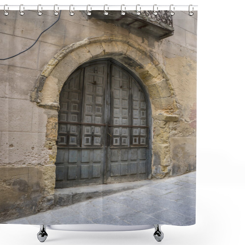 Personality  Medieval Door Spanish City Of Segovia. Shower Curtains