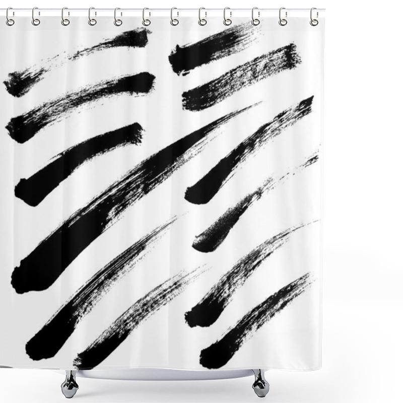 Personality  Brush Strokes Shower Curtains