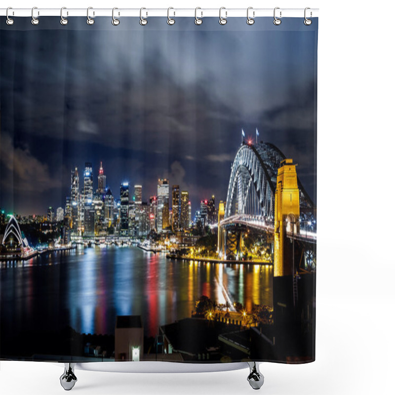 Personality  Sydney Harbor And Downtown Buildings Shower Curtains