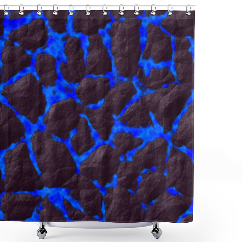 Personality  Lava Stones Abstract Seamless Generated Hires Texture Shower Curtains