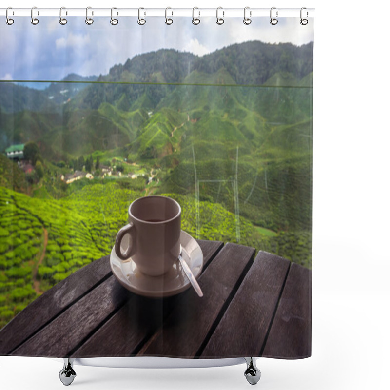 Personality  Cup Of Tea Shower Curtains