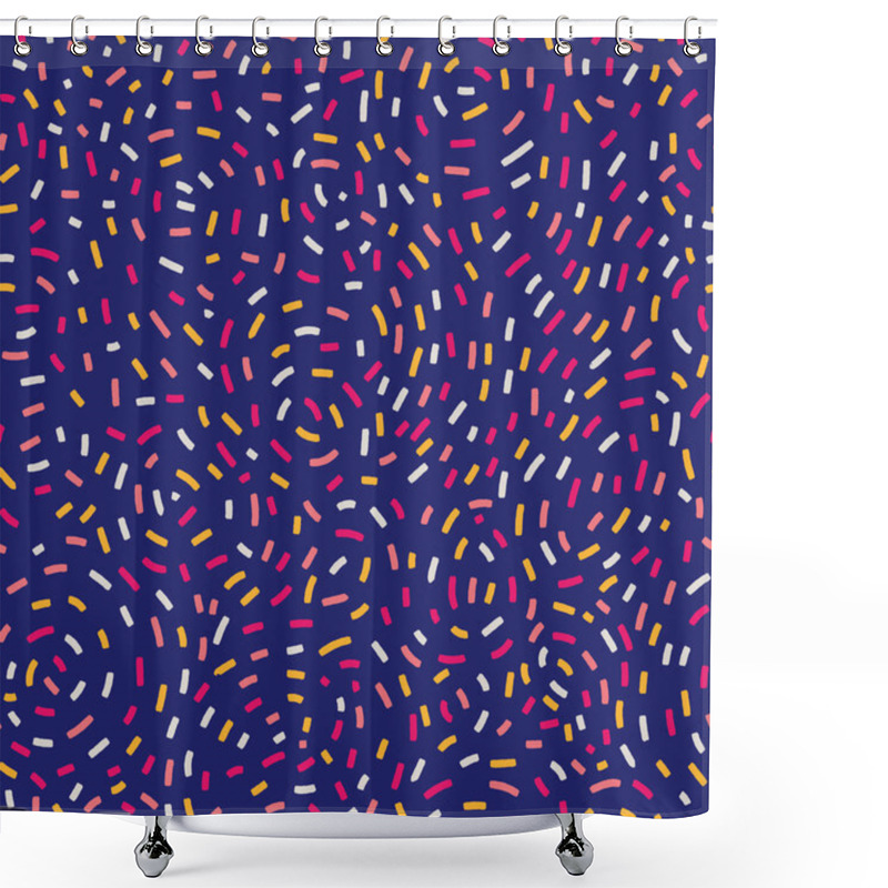 Personality  Seamless Pattern With Small Lines. Shower Curtains