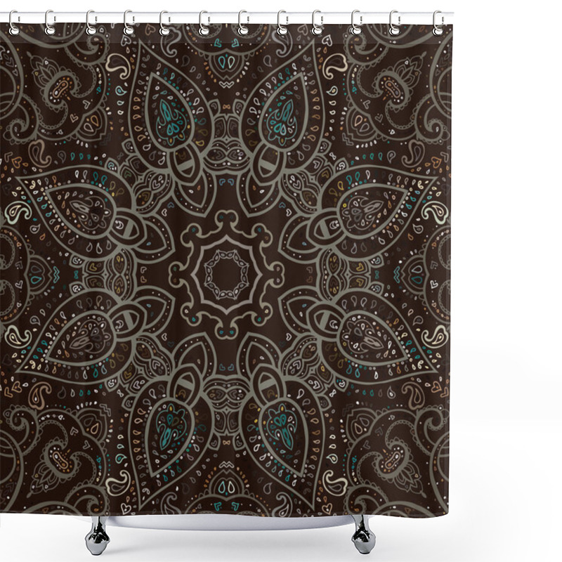 Personality  Mandala. Indian Decorative Pattern. Shower Curtains