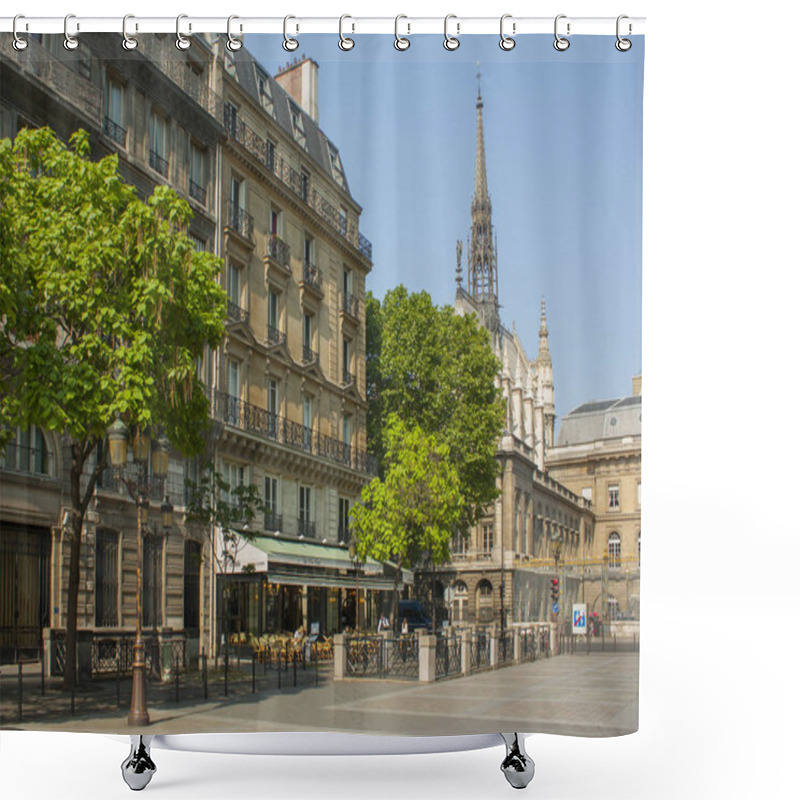 Personality  Buildings On The Island Of Cite In Paris Shower Curtains