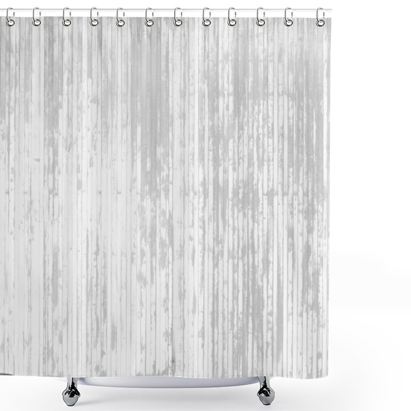 Personality  Steel White Fence Shower Curtains