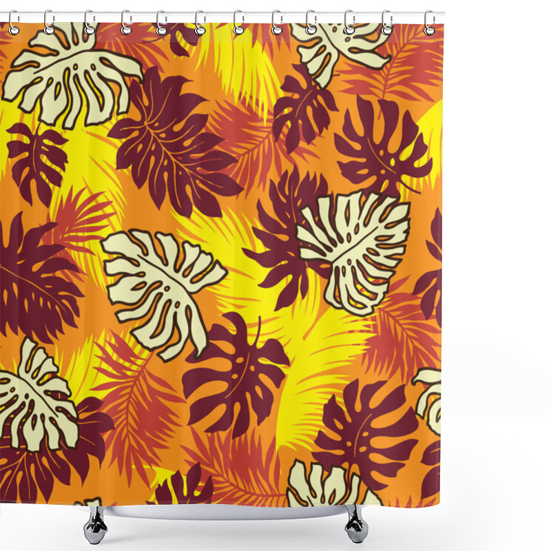 Personality  Repetition Of Hibiscus Shower Curtains