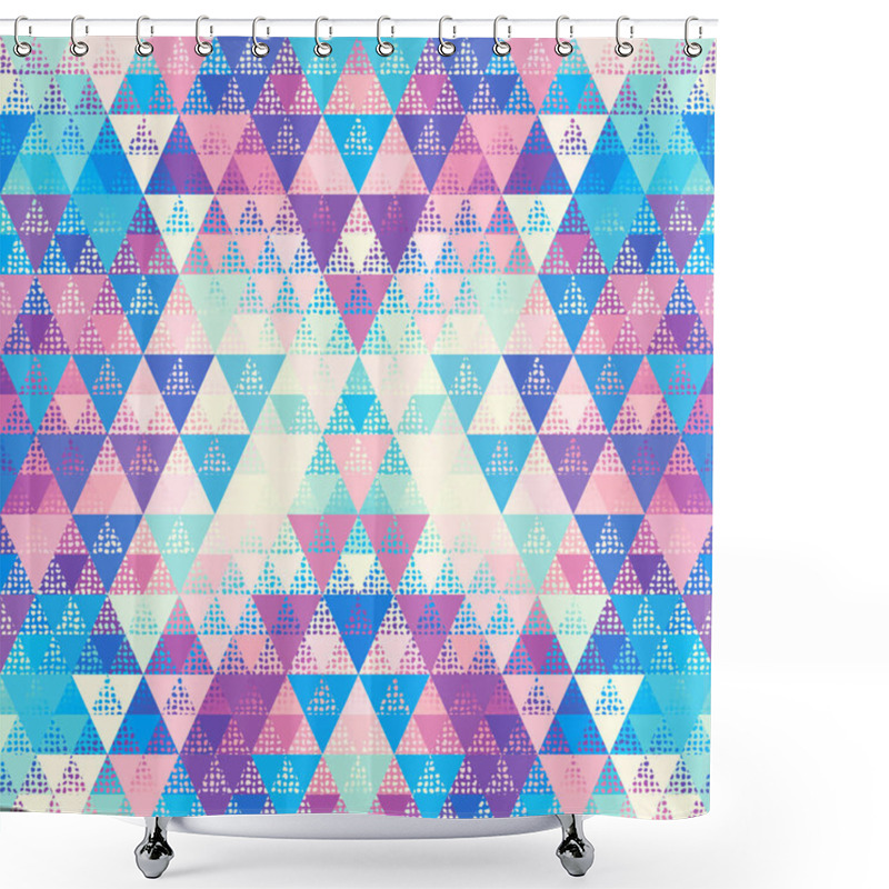 Personality  Seamless Vector Pattern Background Of A Triangles. Shower Curtains