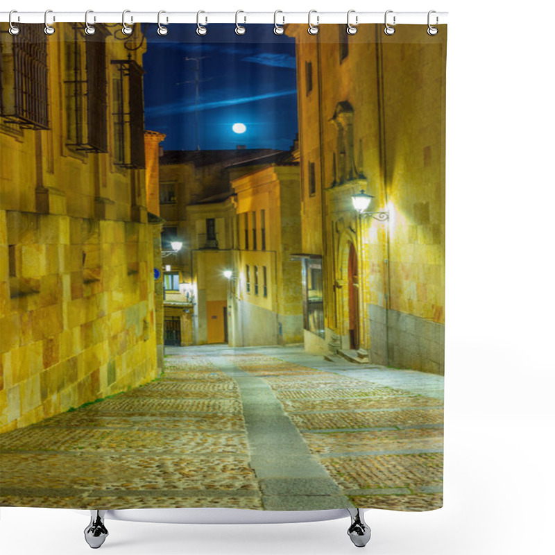 Personality  Sunset View Of A Narrow Street In Central Salamanca, Spain Shower Curtains