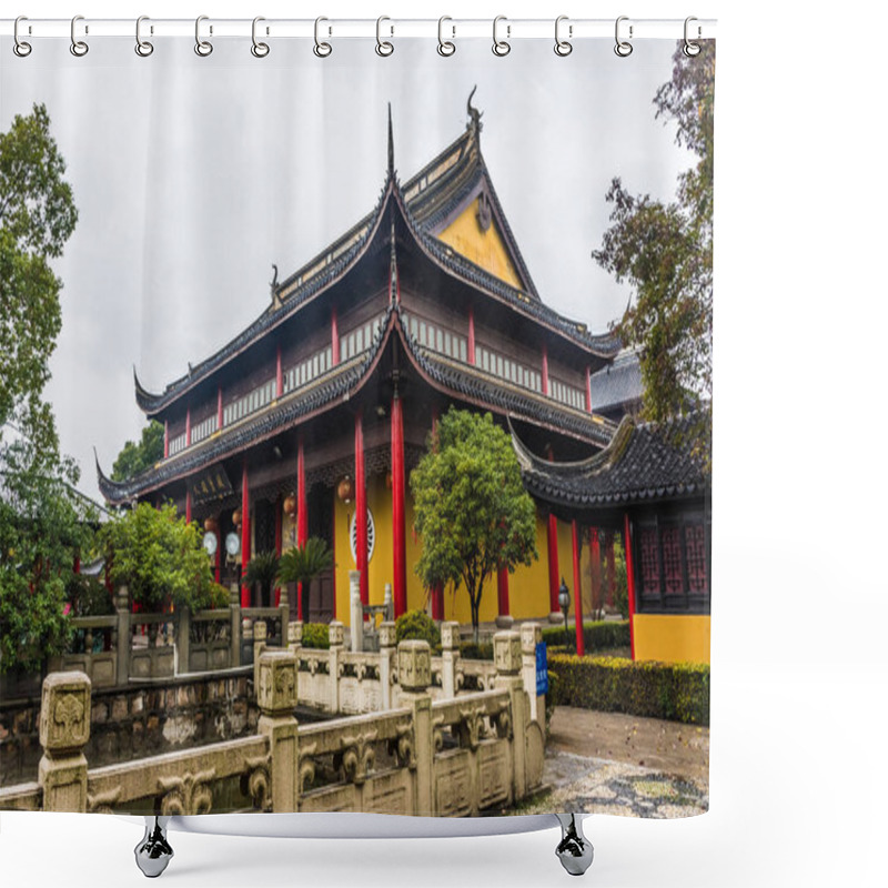 Personality  Confucian Temple Of Zhouzhuang Under The Rain, China Shower Curtains