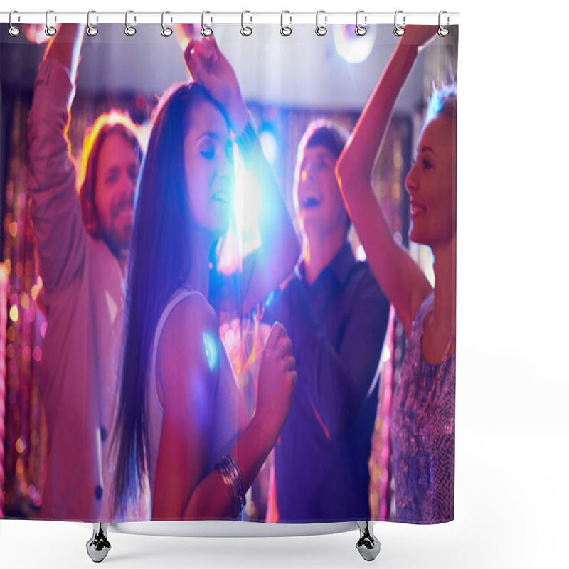 Personality  Joyful Friends Dancing Shower Curtains