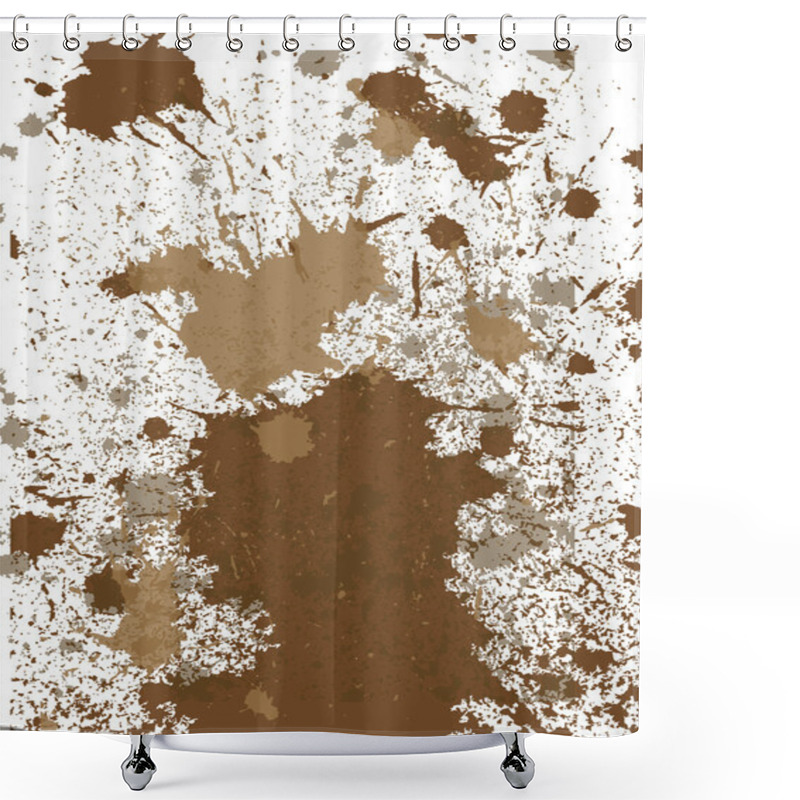 Personality  Mud Vector Shower Curtains