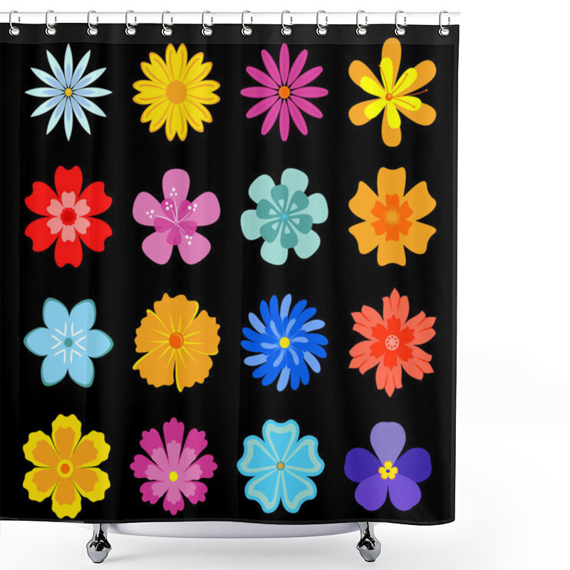 Personality  Set Of Flower Blossoms Shower Curtains