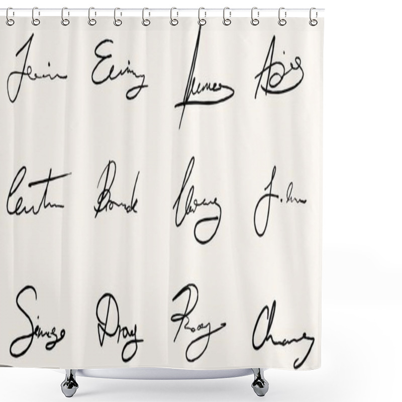 Personality  Business Signature Set Shower Curtains