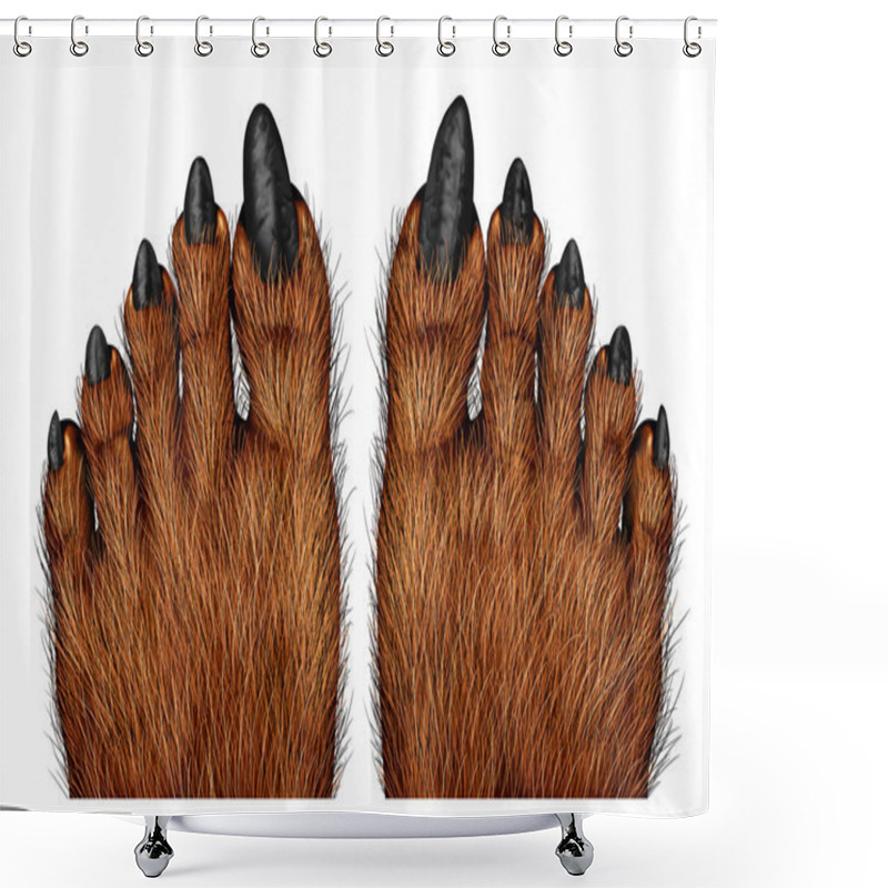 Personality  Werewolf Feet Shower Curtains