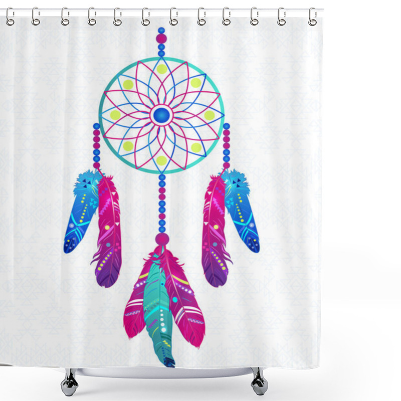 Personality  Abstract  Dream Catcher Shower Curtains