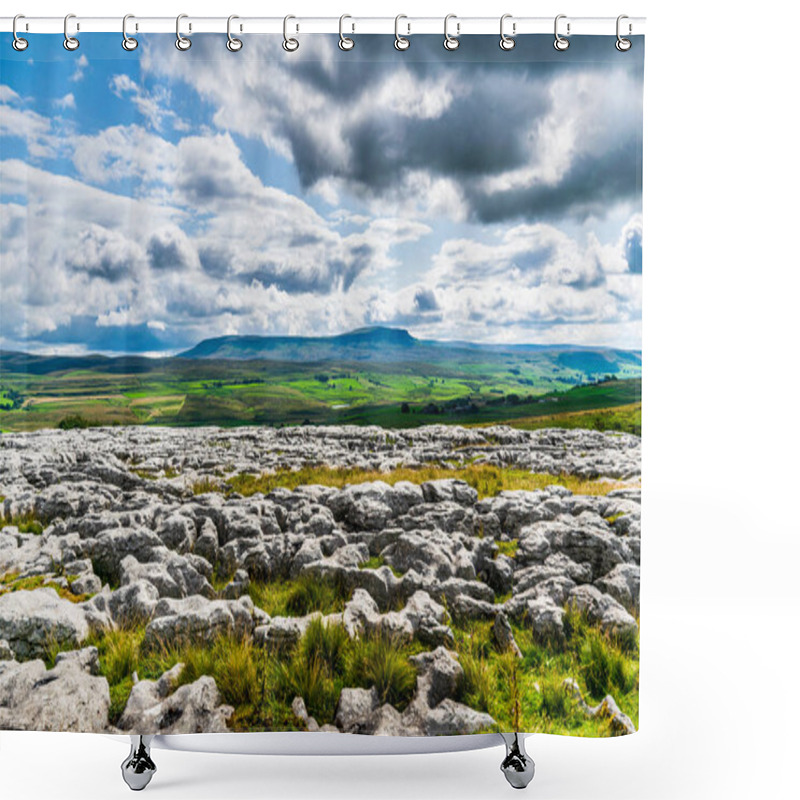 Personality  Limestone Pavement. Yorkshire Dales National Park Shower Curtains