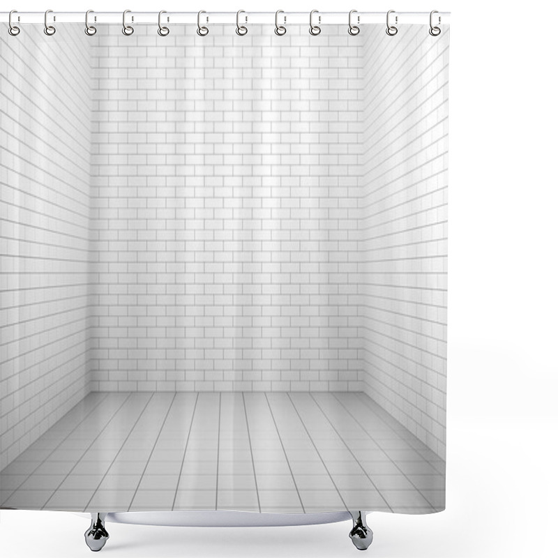 Personality  Empty White Interior Shower Curtains