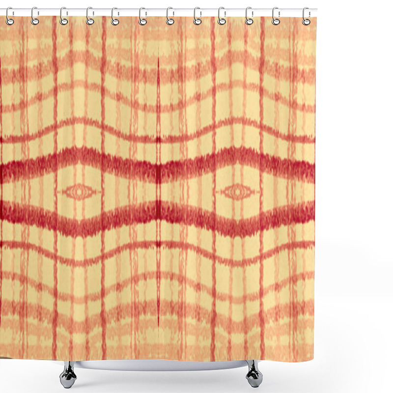 Personality  Summer Tartan Pattern. Watercolour Check Flannel.  Shower Curtains