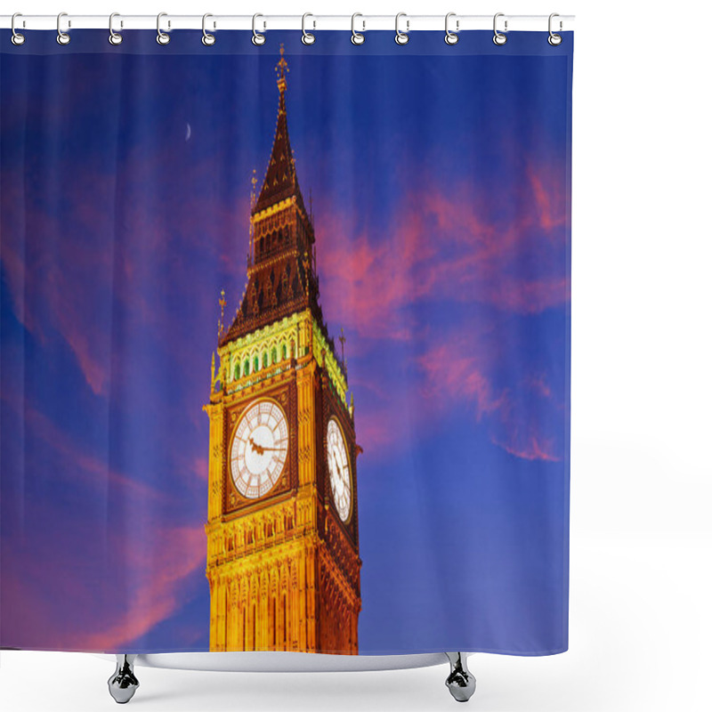 Personality  Big Ben Clock Tower In London England Shower Curtains