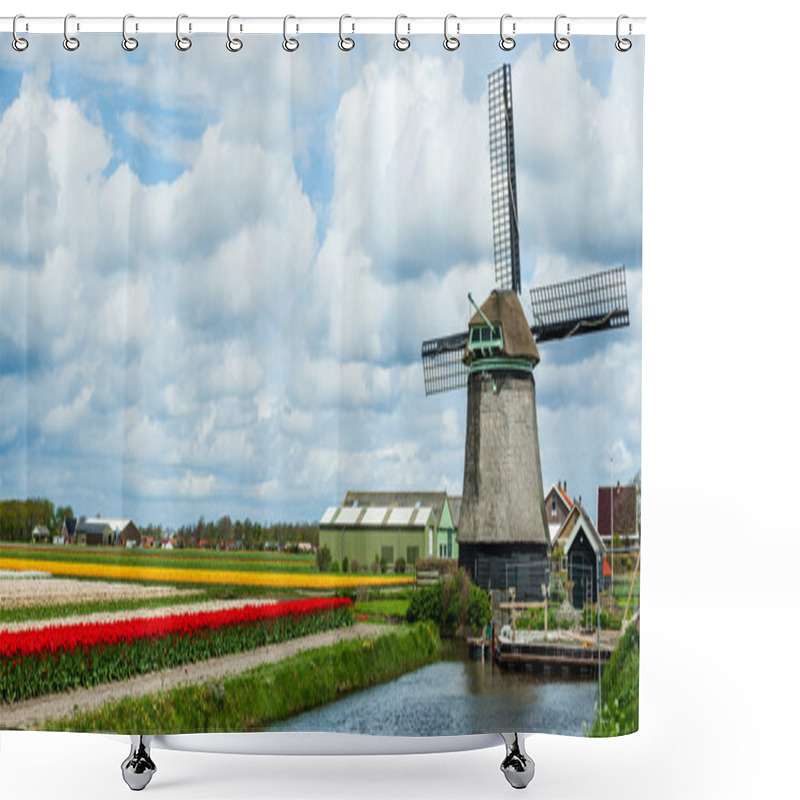 Personality  Springtime In Holland Shower Curtains