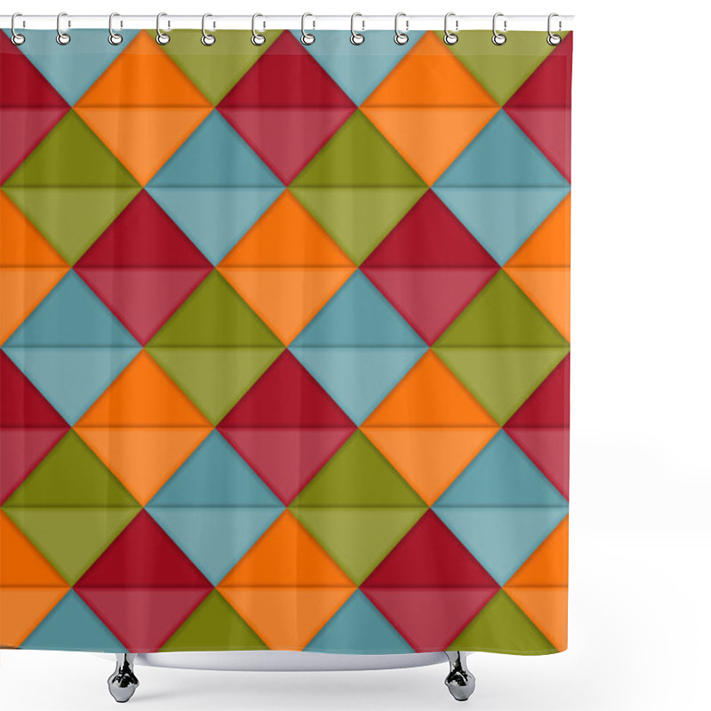 Personality  Hipster Geometric Pattern Shower Curtains