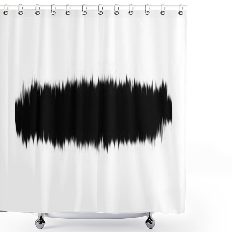 Personality  Stripe Line Brush Marks, Stain Ink, Hand Drawn Paint, Artistic Brush Shower Curtains