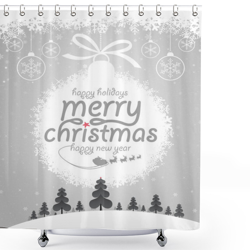 Personality  Merry Christmas Shower Curtains