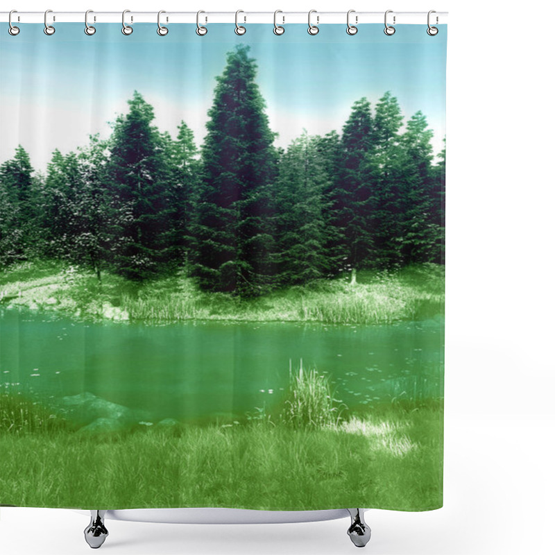 Personality  Mystical Forest. Shower Curtains