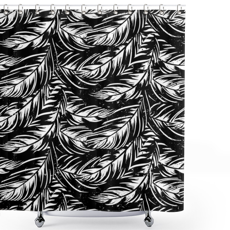 Personality  Tropical Floral Pattern Shower Curtains