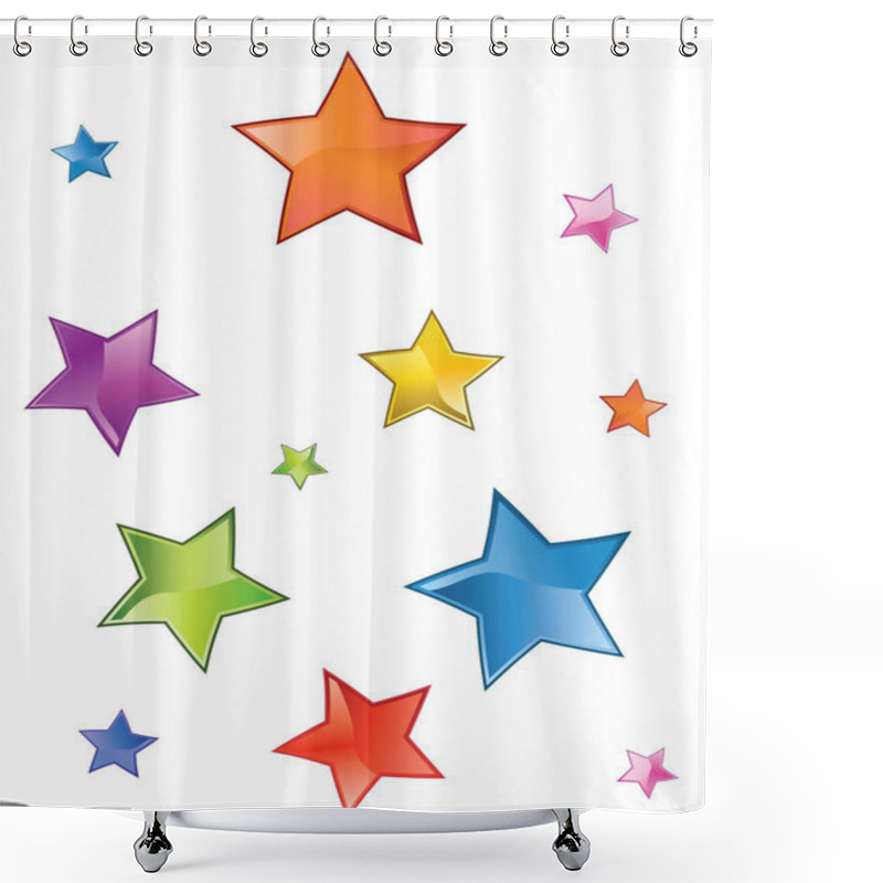 Personality  Stars Shower Curtains