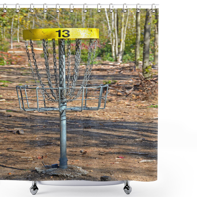 Personality  Frisbee Golf Cage Shower Curtains