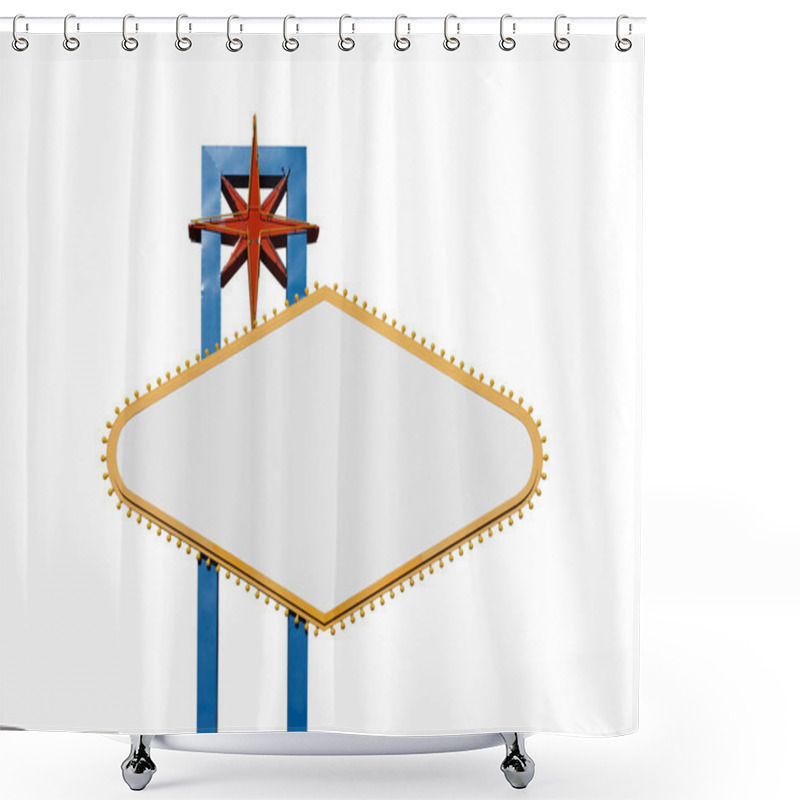 Personality  Las Vegas Sign Isolated With All Text Removed Shower Curtains