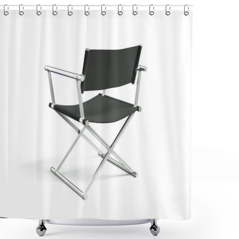 Personality  Cinema Industry Concept. Directors Chair 3d Render Shower Curtains