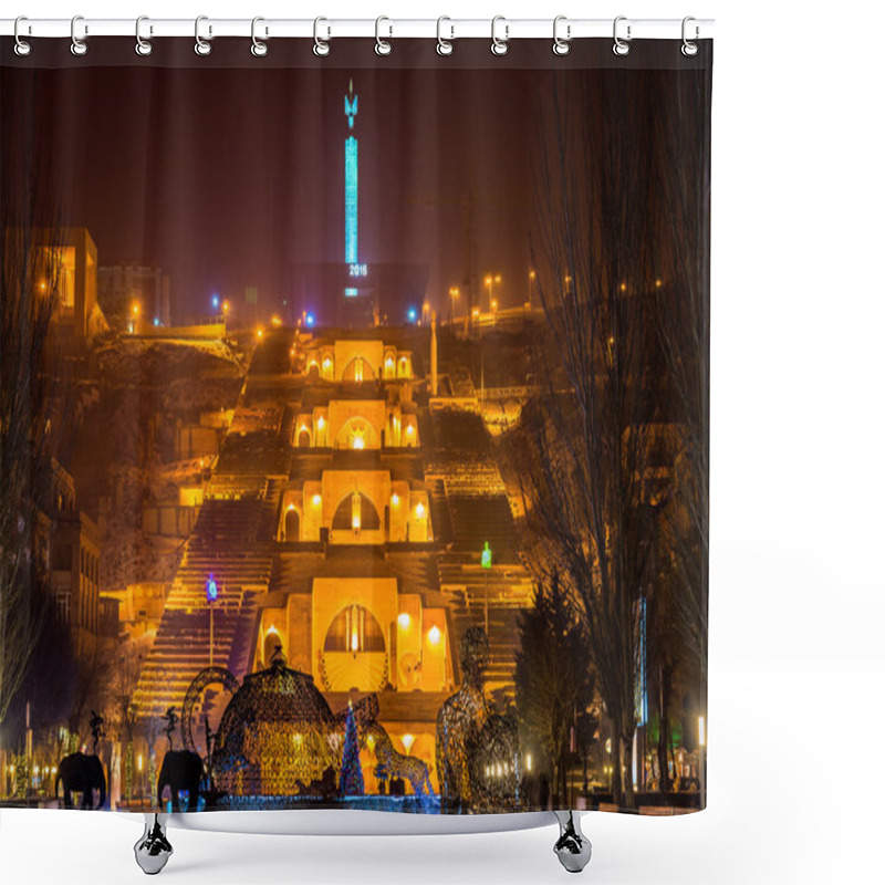 Personality  Cafesjian Art Museumand Cascade Alley In Yerevan Shower Curtains