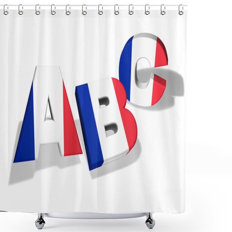 Personality  Abc French School Concept Shower Curtains