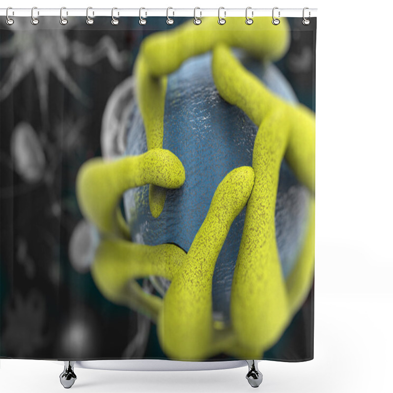 Personality  Hollow Sphere Of Nanofibers Shower Curtains