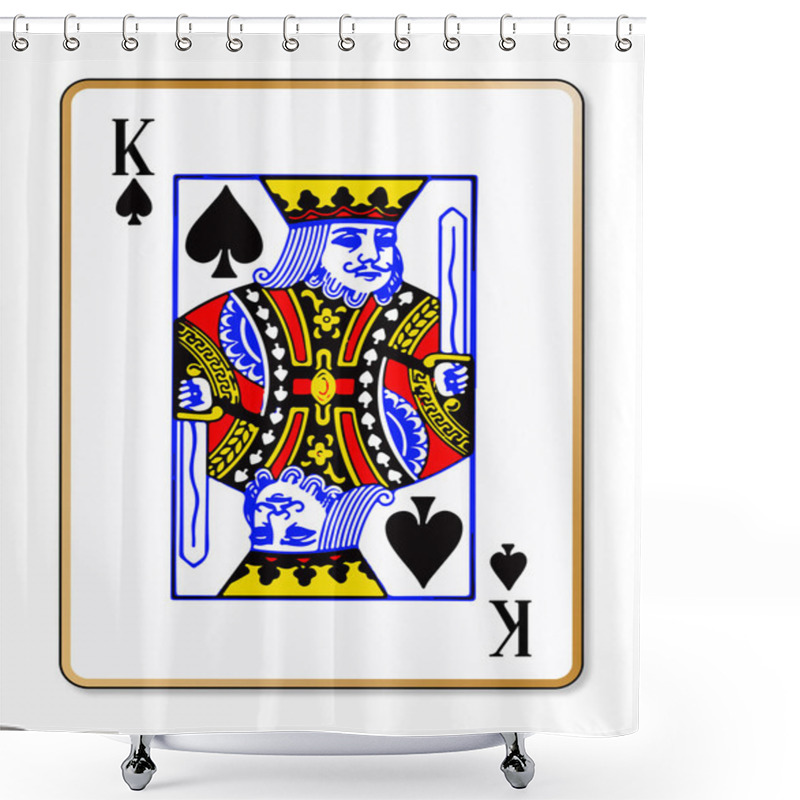 Personality  King Spades Shower Curtains