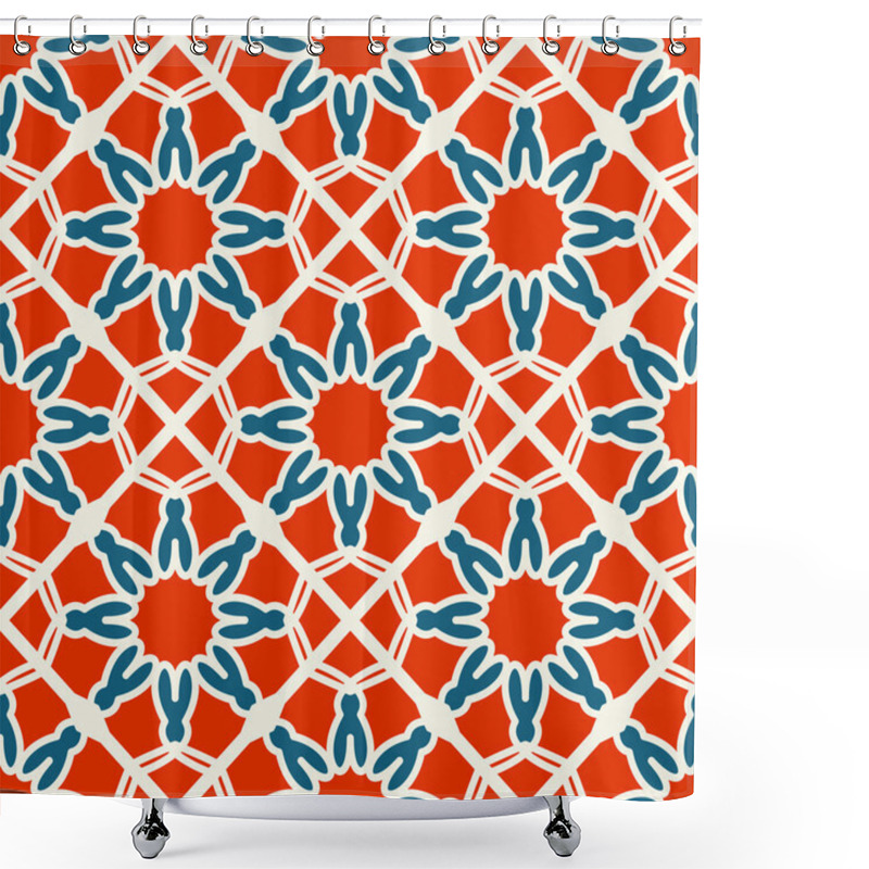 Personality  Vector Geometric Pattern Shower Curtains