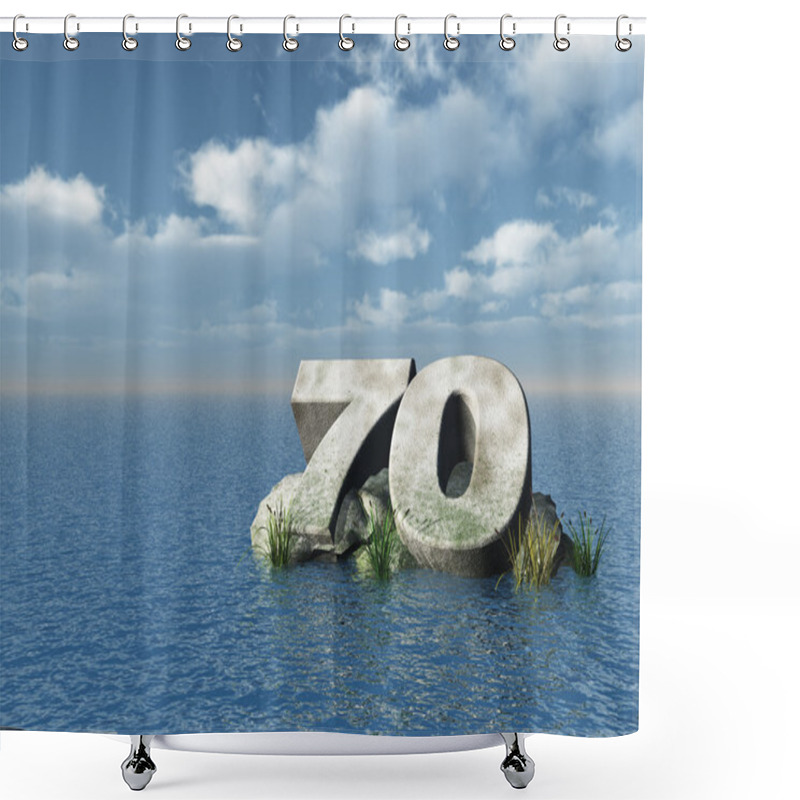 Personality  Seventy Monument Shower Curtains