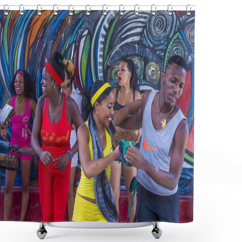 Personality  Rumba In Havana Cuba Shower Curtains