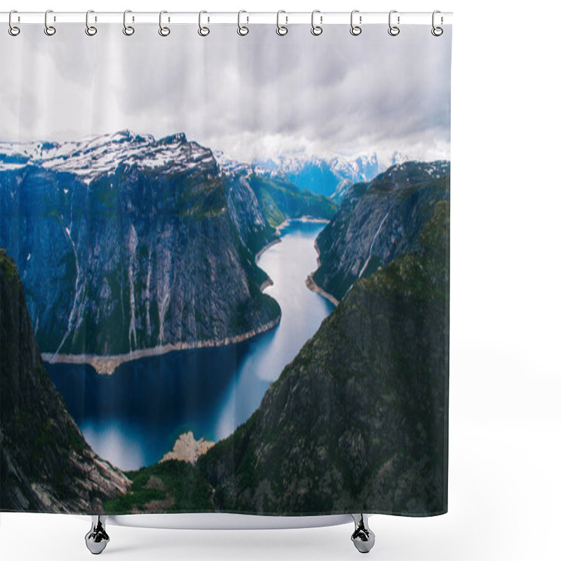 Personality  Beautiful Norway Mountains  Shower Curtains