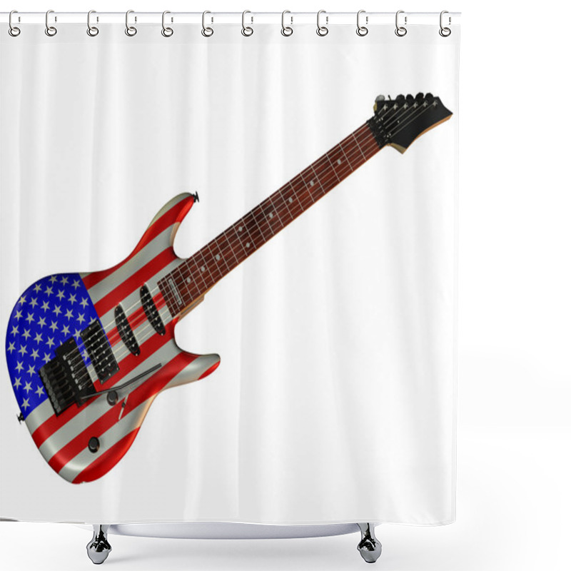 Personality  Electric Guitar Shower Curtains